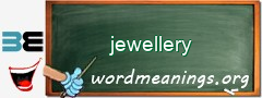 WordMeaning blackboard for jewellery